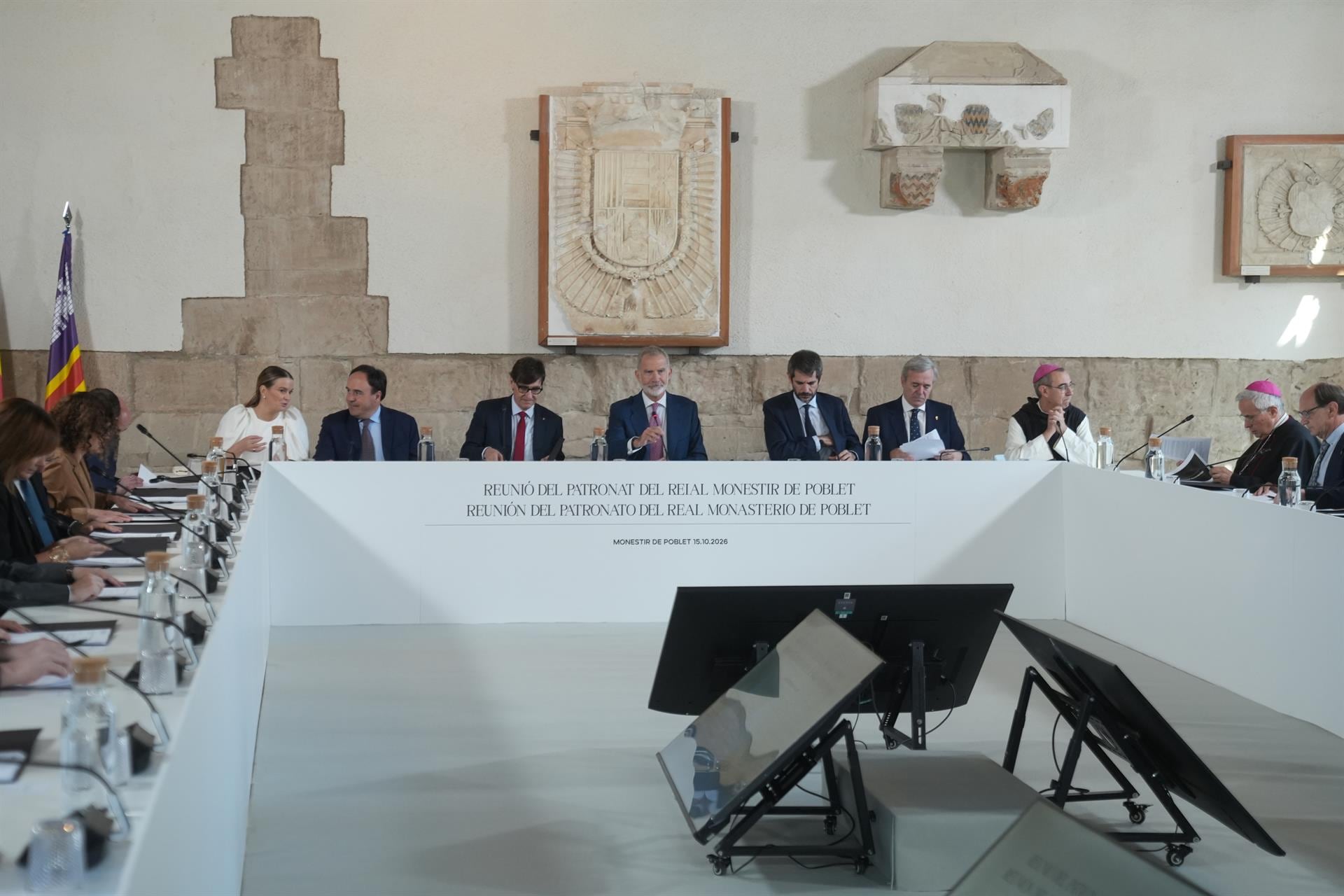 Felipe VI pide cooperación entre comunidades en torno al Monestir de Poblet