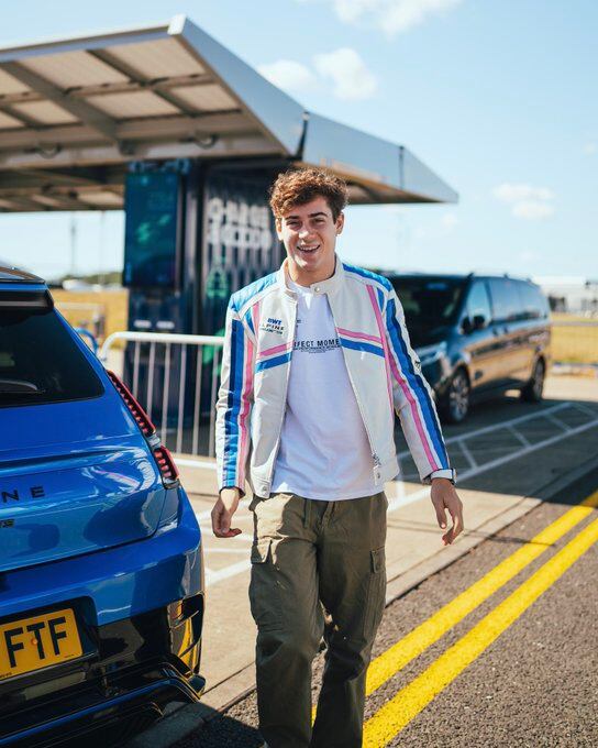 La campera que vistió en Silverstone