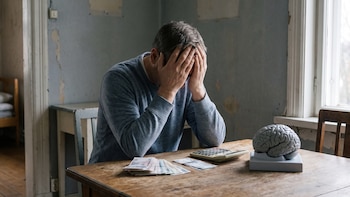 El estrés financiero crónico debilita la salud cerebral desde la mediana edad