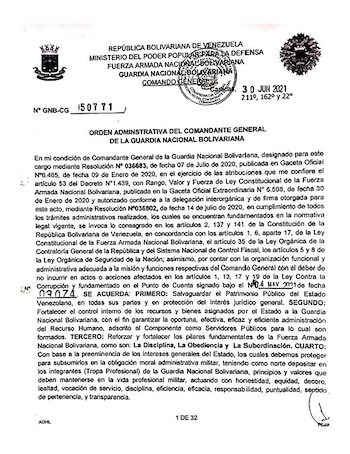 La resolucion del 30 de