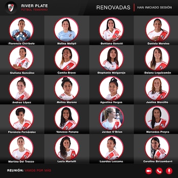 River firmó 20 contratos de