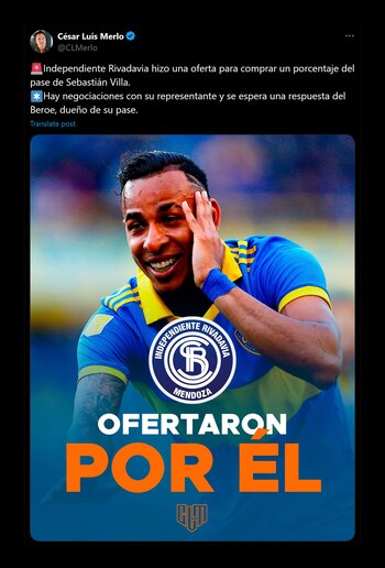 El posteo que anticipa la