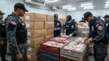 Incautan más de 18,000 productos falsificados y toneladas de carne no apta para consumo en República Dominicana