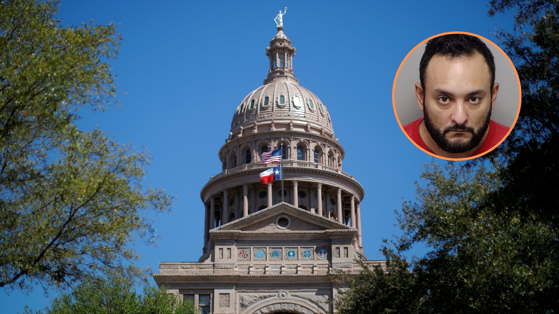 Un operativo nocturno entre agencias estatales y federales evitó lo que podría haber sido uno de los ataques más graves contra una sede legislativa en la historia reciente de Texas (REUTERS/Bexar County Jail)
