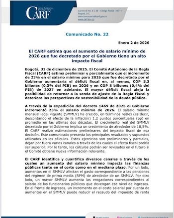 Las estimaciones presentadas por el