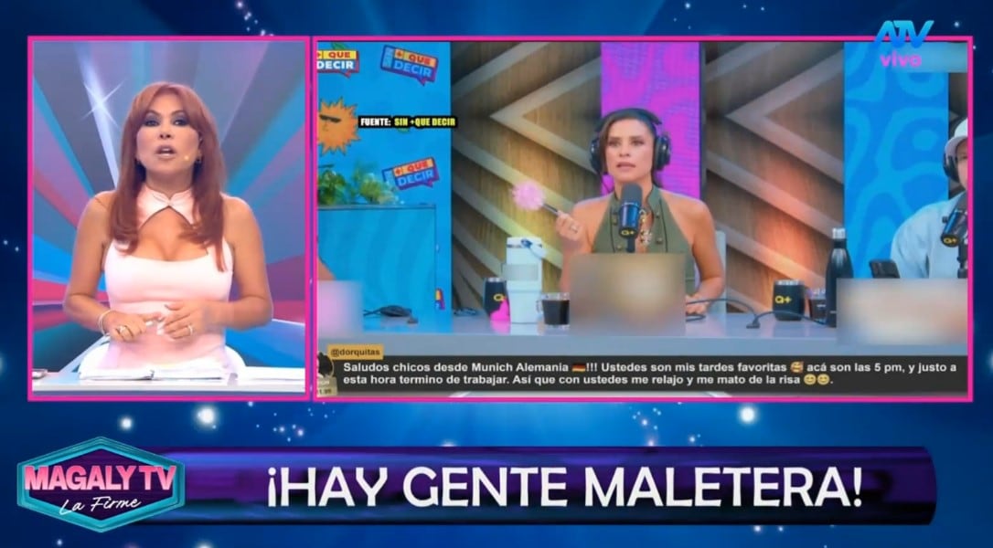Magaly Medina lanza contundente reflexión sobre las críticas y respalda a María Pía Copello: “Esto no funciona de esta manera”. Captura: Magaly TV La Firme.