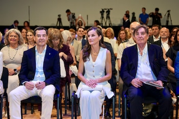 La reina preside la reunión anual de los directores de centros del Instituto Cervantes (EFE)