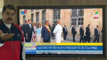 Nicolás Maduro felicitó el domingo