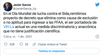 El Ministro de Defensa, Javier