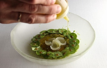 Plato del restaurante Les Moles, en Ulldecona (Cedida)