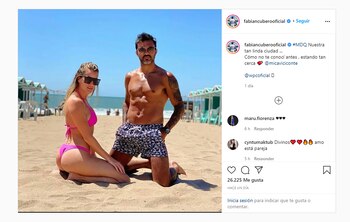 El posteo de Fabián Cubero