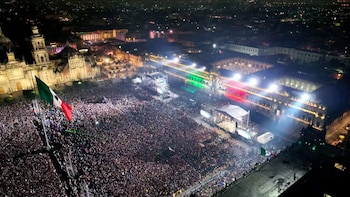 zocalo grito de la independencia mexico septiembre 15