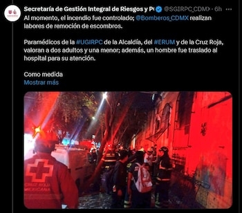 Elementos de Bomberos CDMX y