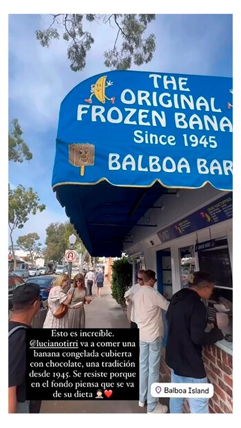 El conductor y su primo fueron a probar un típico postre en California