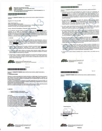 Informe militar sobre agresión a soldado indígena - crédito @SARGENTOCHALA/X