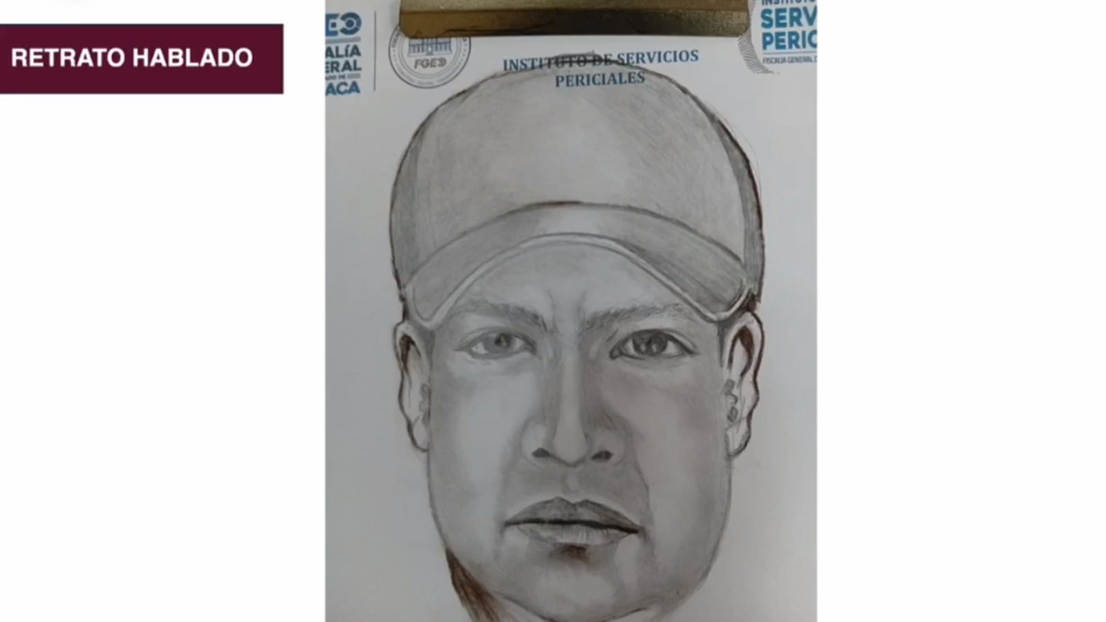 Fiscalía de Oaxaca difunde retrato hablado de uno de los presuntos asesinos del periodista Alejandro Leyva