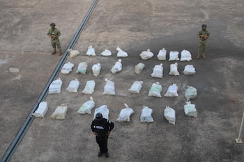 Los 32 bultos estaban flotando