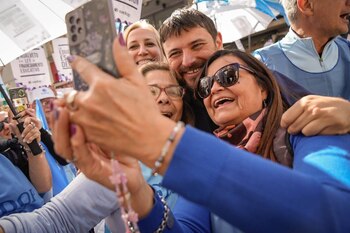 Juan Grabois en la marcha universitaria