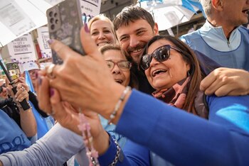 Juan Grabois en la marcha