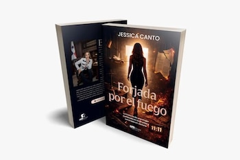 En la Feria Internacional del Libro de Bogotá (FILBo) 2026, la abogada y escritora Jessica Canto presentó su nueva novela, Forjada por el fuego.