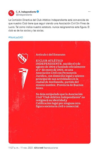 Los clubes se expresaron contra las Sociedades Anónimas