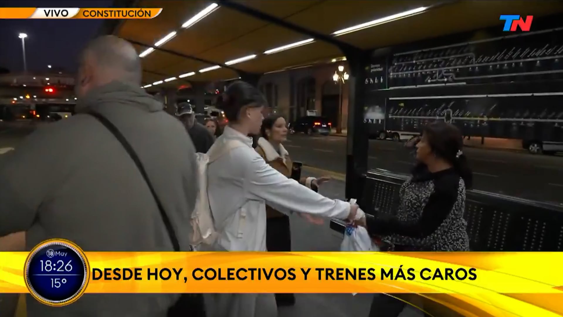 El forcejeo entre ambas mujeres