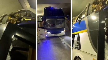 Un micro que trasladaba hinchas de Chaco For Ever se incrustó en un paso bajo nivel: “De milagro no hubo muertos”