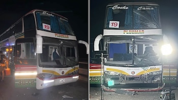 Chocaron tres micros con hinchas