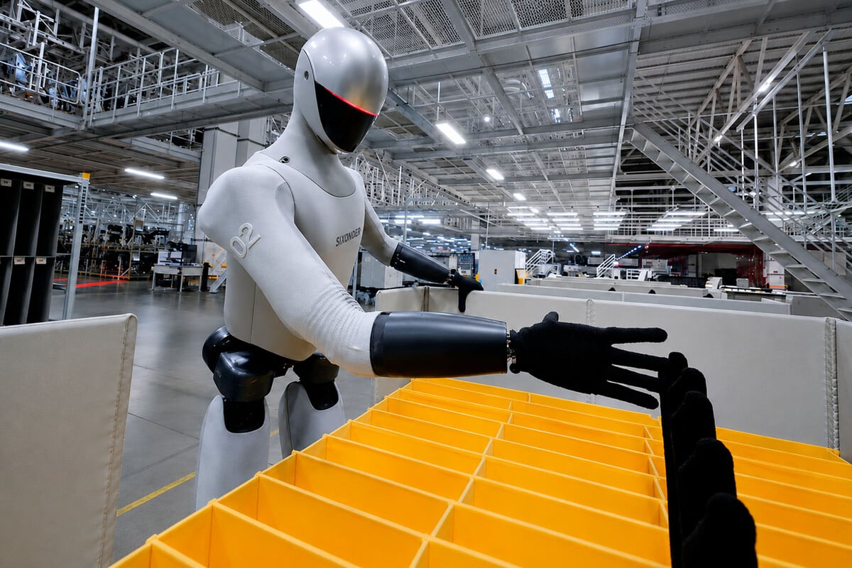 Robot humanoide ya remplaza humanos en fábricas para producir autos en 76 segundos