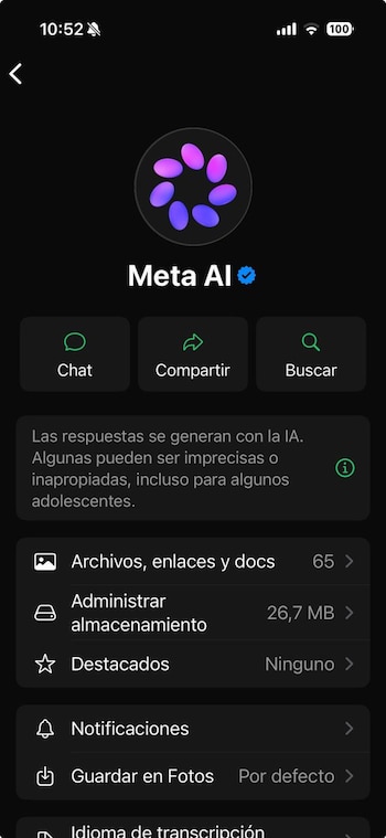 El asistente estrena color y diseño, pero sin alterar su funcionamiento básico. (Foto: WhatsApp)