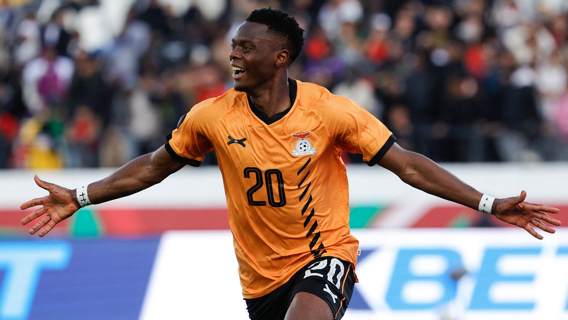 Patson Daka convirtió 21 goles en 44 partidos con Zambia (Photo by Abdel Majid BZIOUAT / AFP)