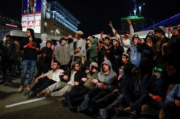 Jóvenes israelíes realizaron una cadena