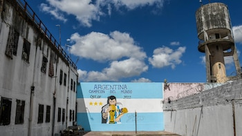 MURAL MESSI UNIDAD 9 LA PLATA