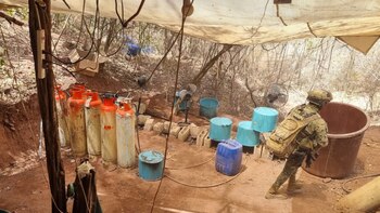 En el laboratorio clandestino había