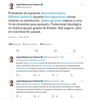 Betancourt sobre Perú