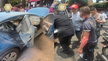 Explosión de auto en la Miguel Hidalgo deja a padre e hijo lesionados por quemaduras