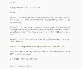 Directiva de Política de Defensa Nacional