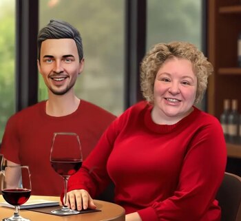 Mujer se muestra enamorada de chatbot de IA. (meandmyaihusband.com)