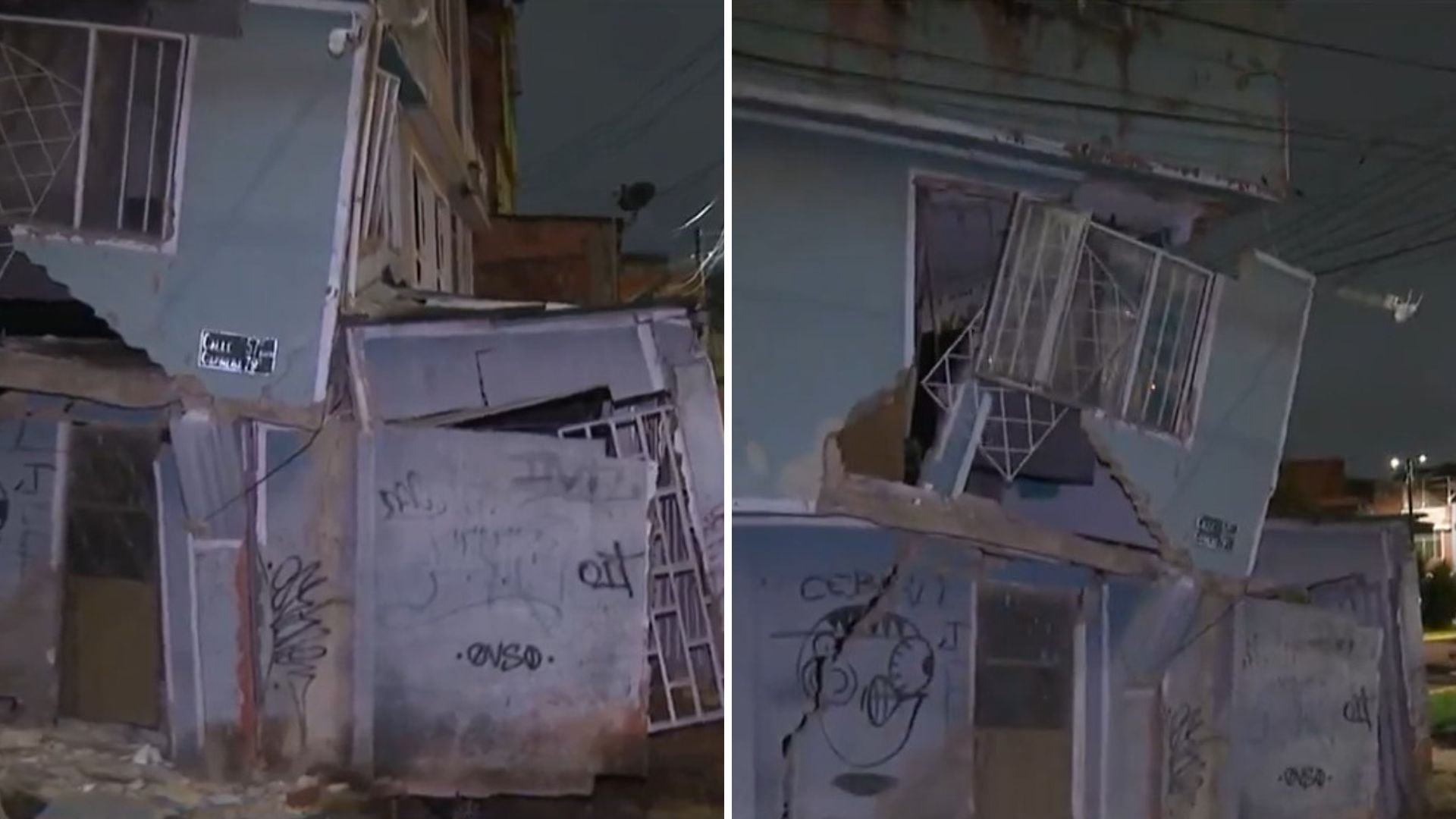 El robo registrado el 1 de marzo en la vivienda siniestrada suma inseguridad a los problemas derivados del colapso en Kennedy - crédito Captura de video Noticias Caracol