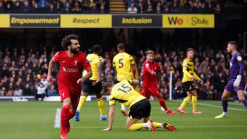 Salah anotó un gol para