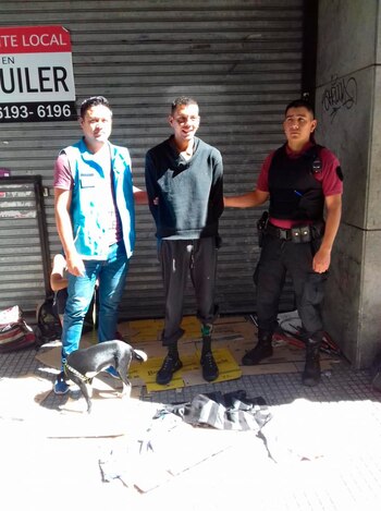 Al momento de ser detenido,