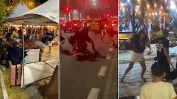 Argentinos y brasileños protagonizaron violentas peleas en Río de Janeiro tras la final del Mundial: los videos
