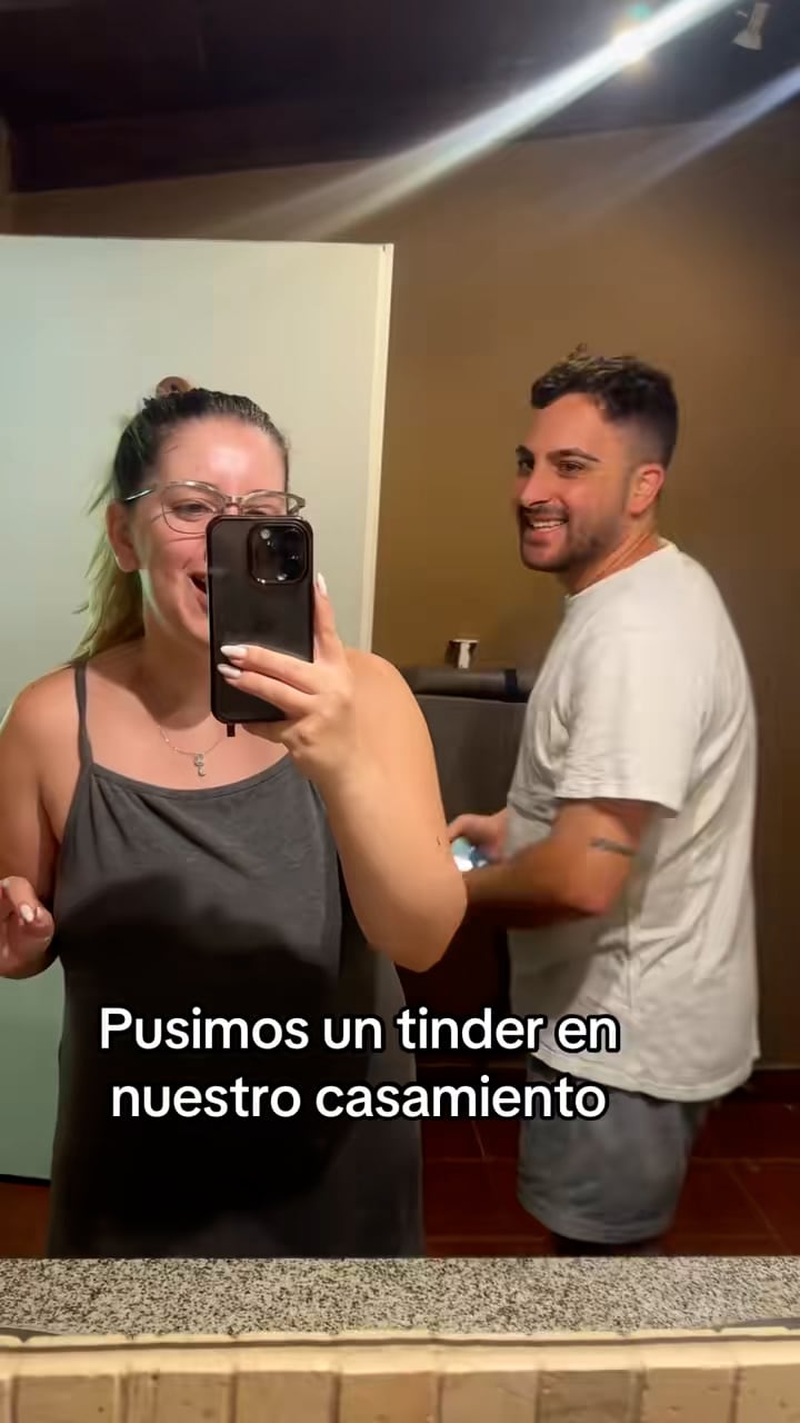 El video de la boda con 'Tinder' sumó más de dos millones de reproducciones en TikTok en solo 24 horas