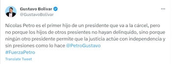 Gustavo Bolívar habló de la