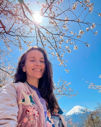 Natalia Oreiro posó junto al