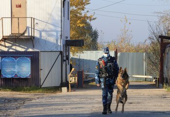 FOTO DE ARCHIVO: Un guardia