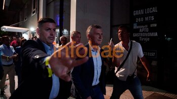 Mauricio Macri ingresó al búnker