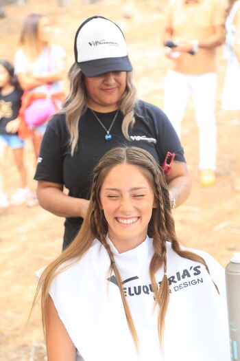 Los peinados estuvieron a cargo