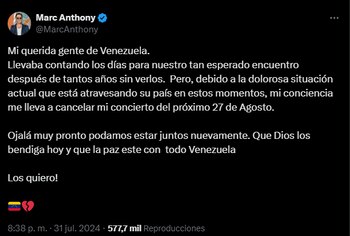 El salsero dejó un mensaje