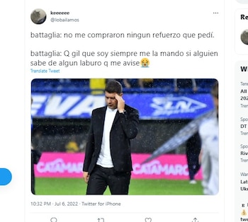 memes del despido de Battaglia